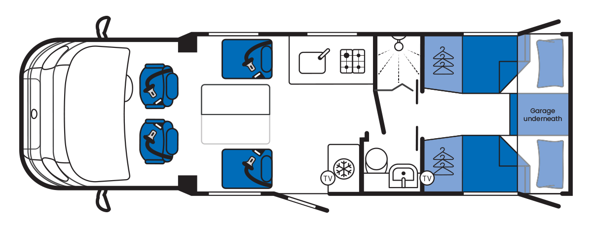 Layout Travelling Seats