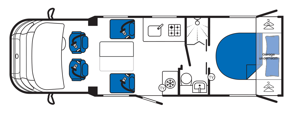 Layout Travelling Seats
