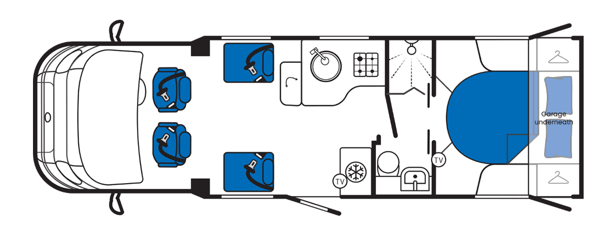 Layout Travelling Seats