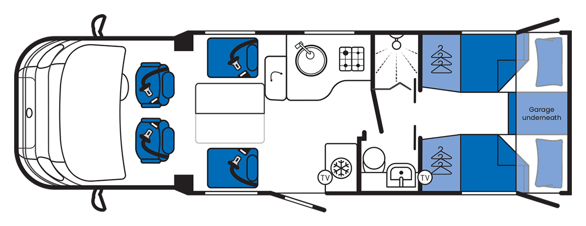 Layout Travelling Seats